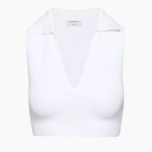 Aritzia: Babaton Sculpt Knit Polo Top